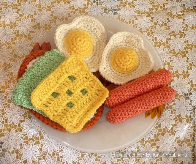 Как вязать крючком продукты питания Как вязать крючком продукты питания