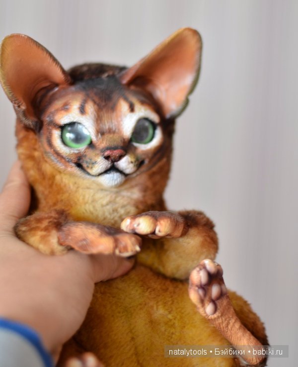 Котенок в смешанной техник Котенок в смешанной техник