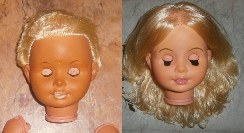 Как восстановить волосы у куклы гдр