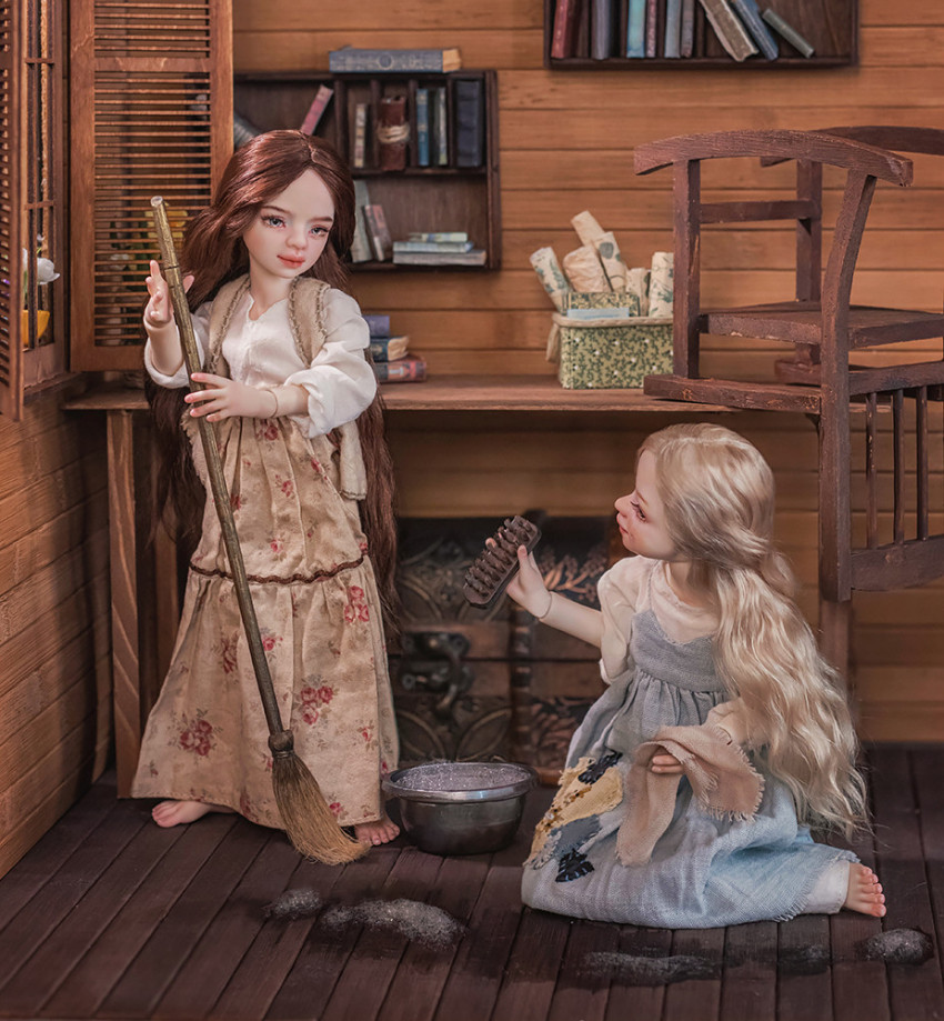 2 место - кукольный фотоконкурс Генеральная уборка