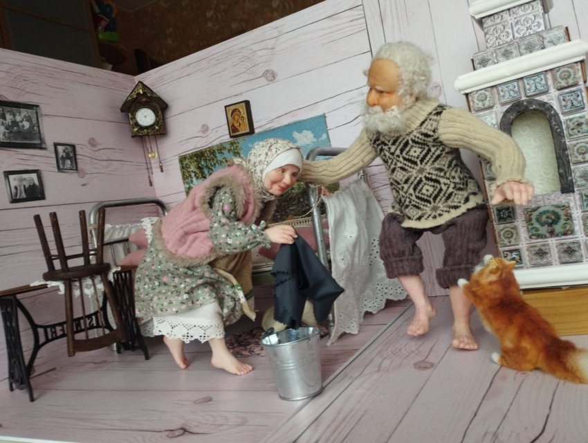 1 место - кукольный фотоконкурс Генеральная уборка