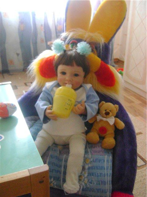 Моя долгожданная девочка Рике - коллекционная куколка от Моники Гедес