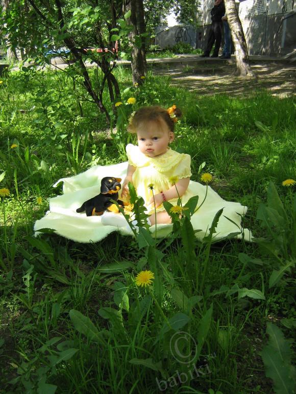 Анжелика на улице. Кукла реборн