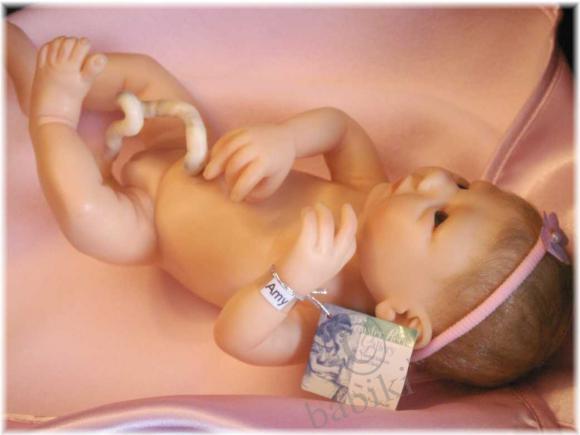 Коллекционная кукла Amy oт Denieze Kunz Pratt - новорожденная | Бэйбики Коллекционная кукла Amy oт Denieze Kunz Pratt - новорожденная (фото 5)