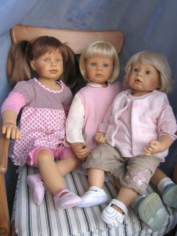 Сестричка Ульрика приехала!!! Нас теперь трое - Zapf-деток (фото 6)