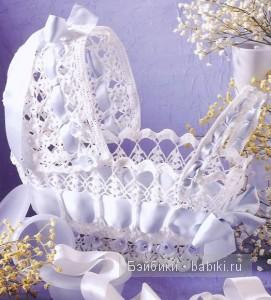 Сувенир - вязанная колясочка своими руками, схема вязания