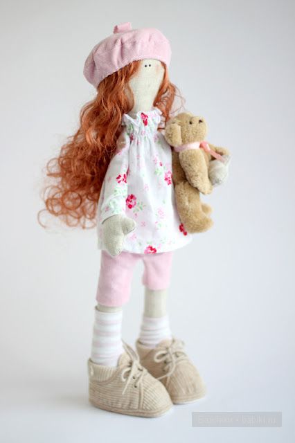 Мягкие куколки и зайки Виктории Вагиль