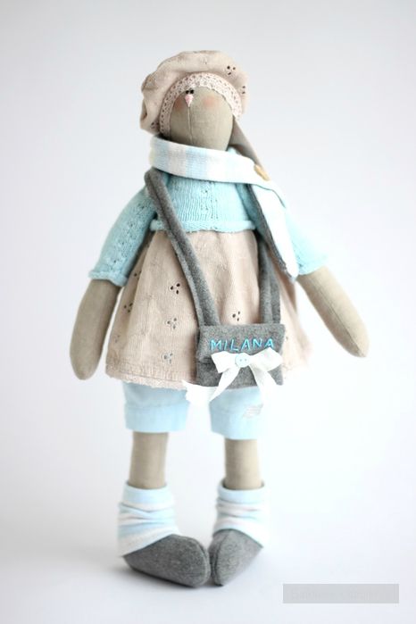 Мягкие куколки и зайки Виктории Вагиль