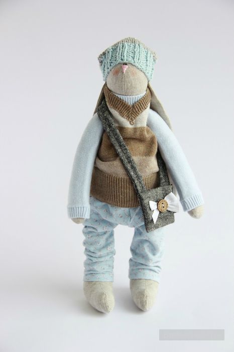 Мягкие куколки и зайки Виктории Вагиль