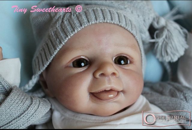 Молд для куклы реборн Lars от Brit Klinger - маленькая улыбашка