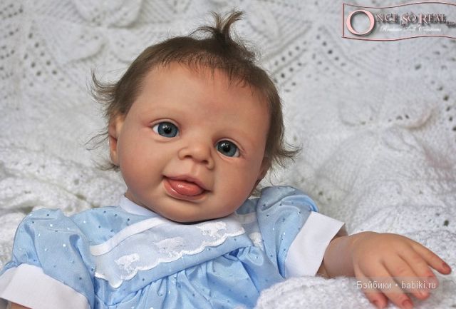 Молд для куклы реборн Lars от Brit Klinger - маленькая улыбашка