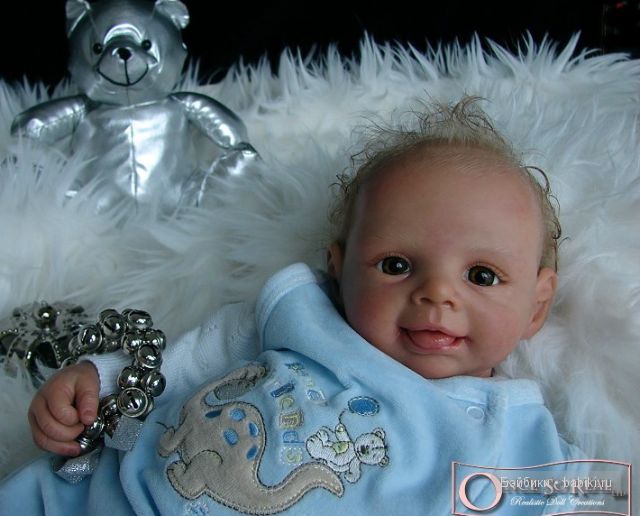 Молд для куклы реборн Lars от Brit Klinger - маленькая улыбашка