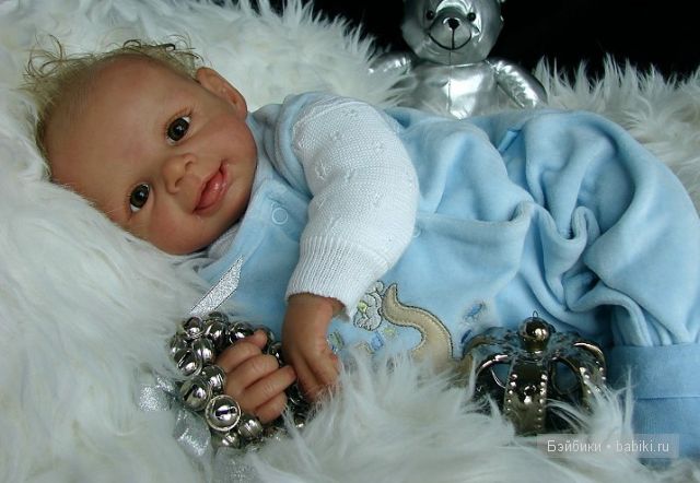 Молд для куклы реборн Lars от Brit Klinger - маленькая улыбашка