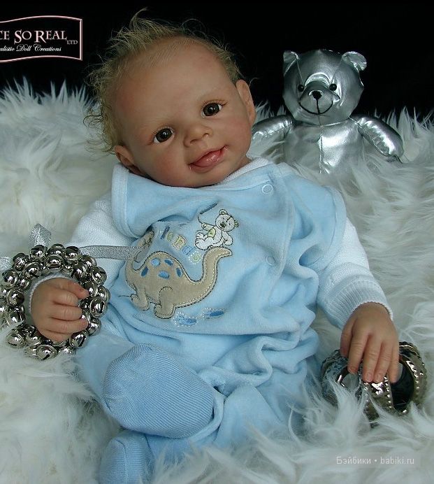 Молд для куклы реборн Lars от Brit Klinger - маленькая улыбашка