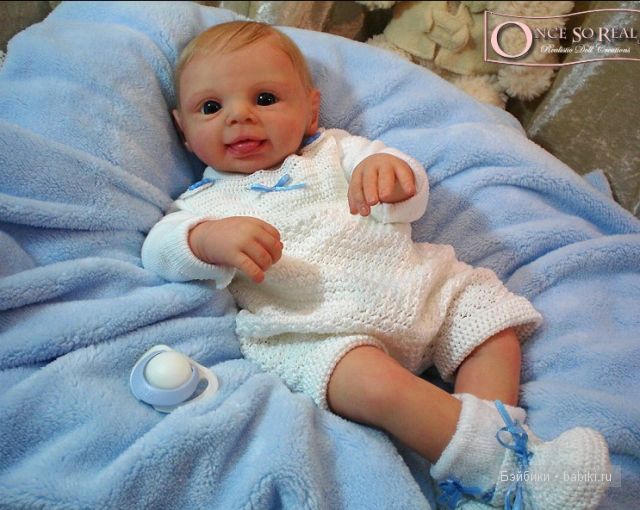 Молд для куклы реборн Lars от Brit Klinger - маленькая улыбашка