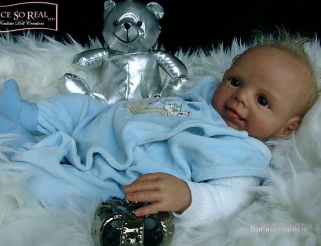 Молд для куклы реборн Lars от Brit Klinger - маленькая улыбашка