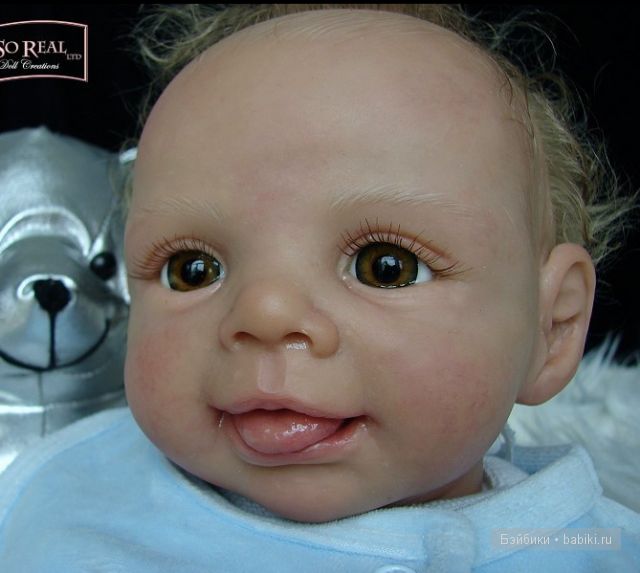 Молд для куклы реборн Lars от Brit Klinger - маленькая улыбашка