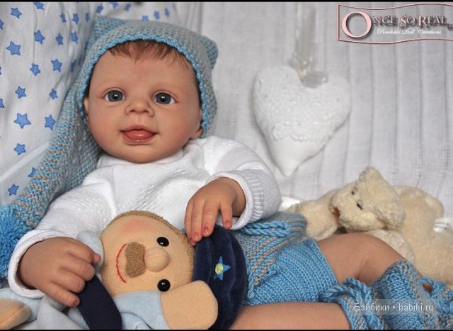 Молд для куклы реборн Lars от Brit Klinger - маленькая улыбашка