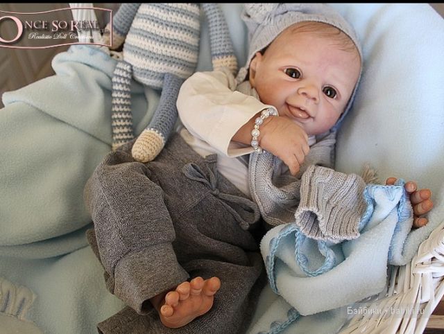 Молд для куклы реборн Lars от Brit Klinger - маленькая улыбашка