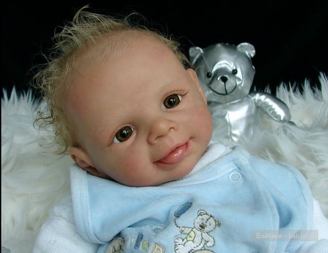 Молд для куклы реборн Lars от Brit Klinger - маленькая улыбашка