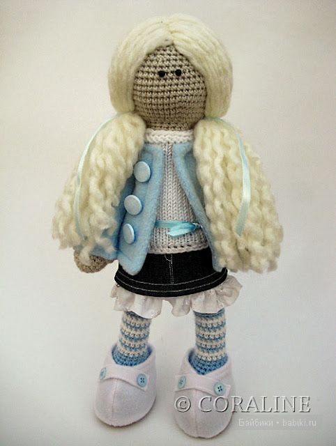 Авторские куклы Coraline, вязанные крючком