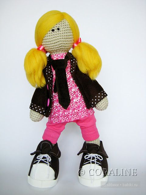 Авторские куклы Coraline, вязанные крючком