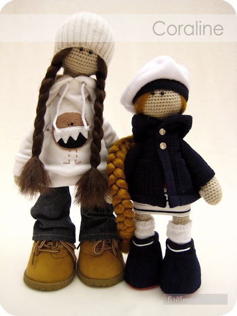 Авторские куклы Coraline, вязанные крючком