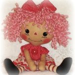 Улыбающиеся текстильные куколки. Rag dolls от Ohsewdollin