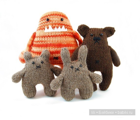 Вязанные маленькие монстрики - авторские игрушки от Rebecca Danger