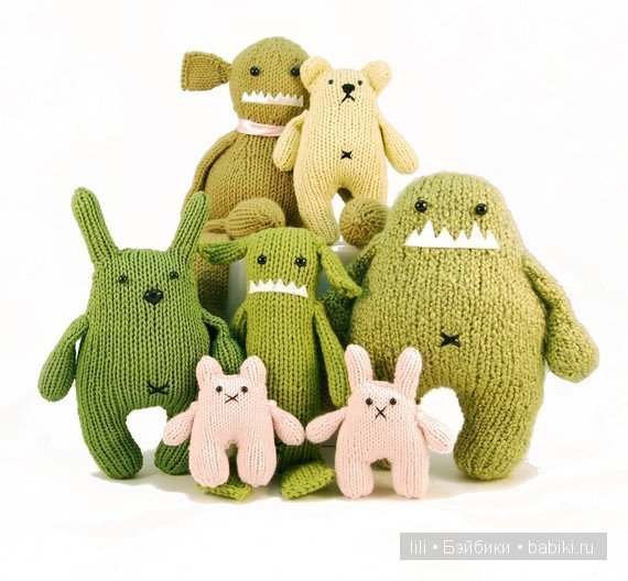 Вязанные маленькие монстрики - авторские игрушки от Rebecca Danger