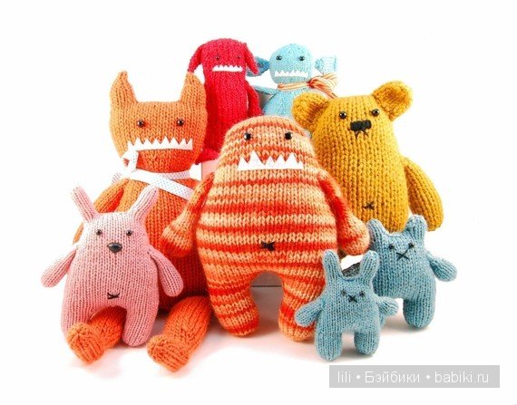 Вязанные маленькие монстрики - авторские игрушки от Rebecca Danger