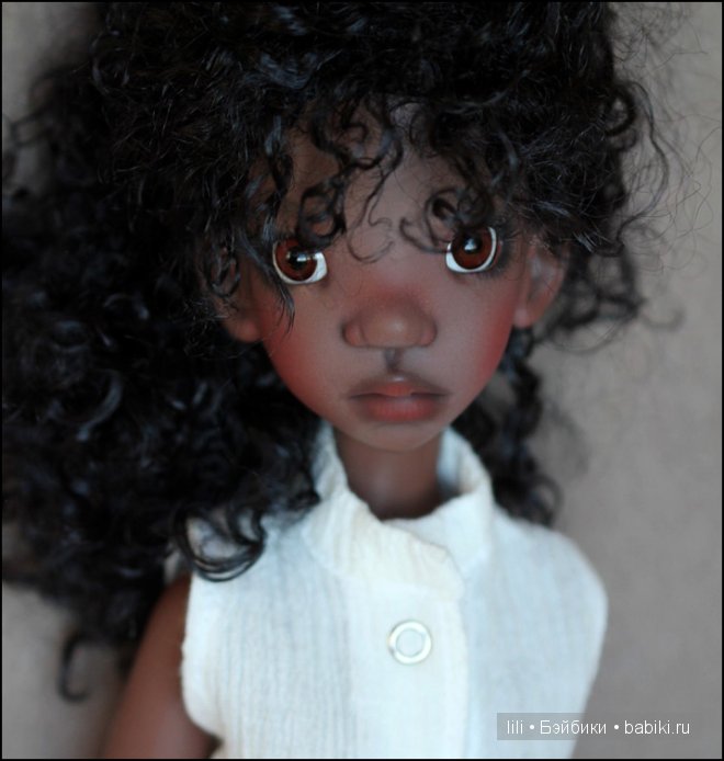 Tobi Human Dark Tan Resin 54cm by Kaye Wiggs
