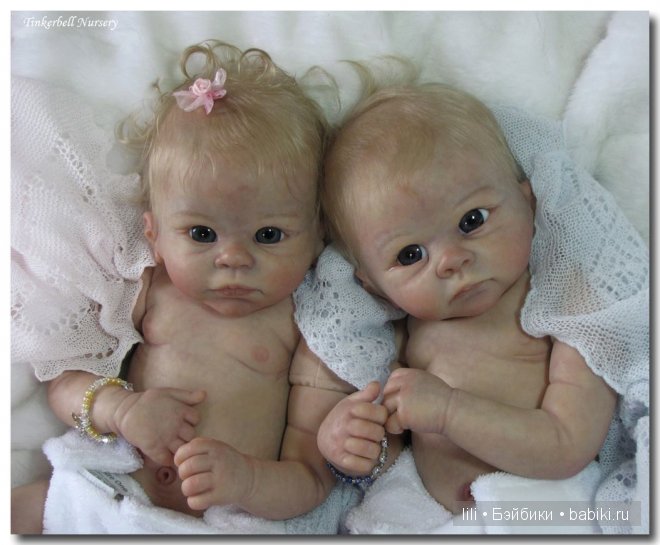 Близнецы Holly и Harry. Молды для кукол реборн  Linda Murray