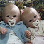 Близнецы Holly и Harry. Молды для кукол реборн  Linda Murray