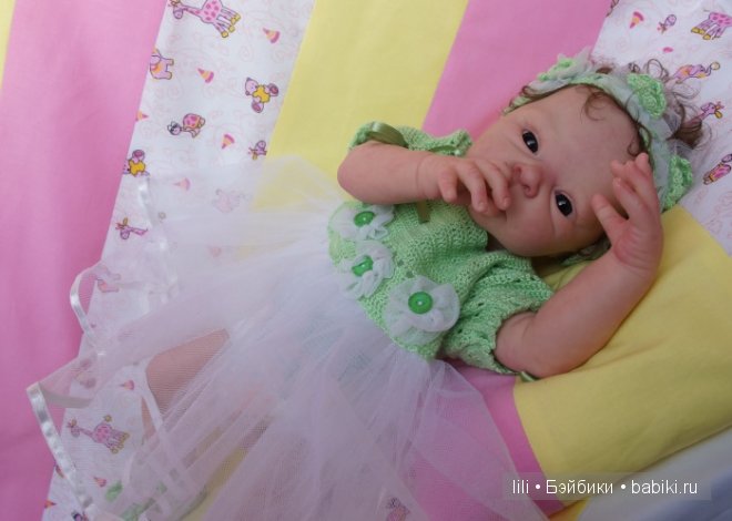 Моя малышка реборн из молда Семми - Дуняша (фото 9)