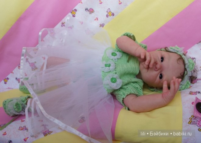 Моя малышка реборн из молда Семми - Дуняша (фото 8)