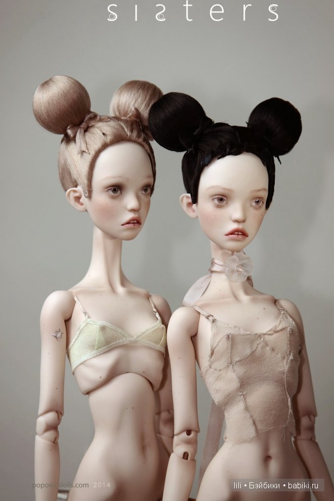 Авторские шарнирные куколки сестер Поповых