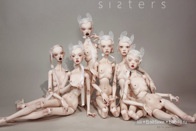 Авторские шарнирные куколки сестер Поповых