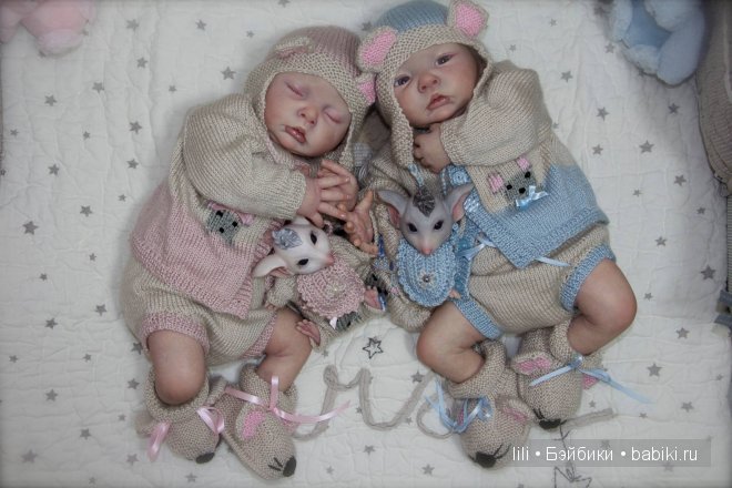 Молды кукол реборн Mouse Asleep & Mouse Awake от скульптора Sylvia Manning