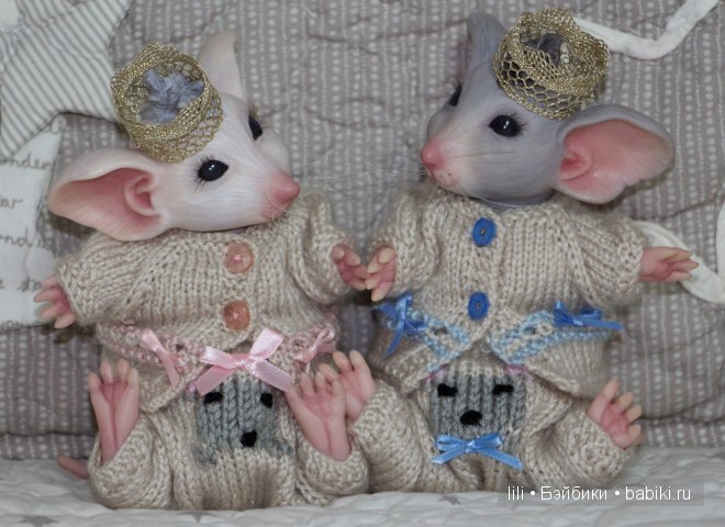 Молды кукол реборн Mouse Asleep &amp; Mouse Awake от скульптора Sylvia Manning