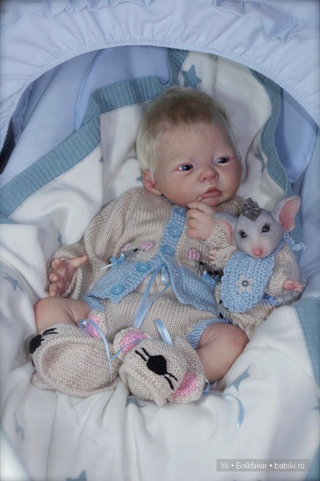 Молды кукол реборн Mouse Asleep &amp; Mouse Awake от скульптора Sylvia Manning
