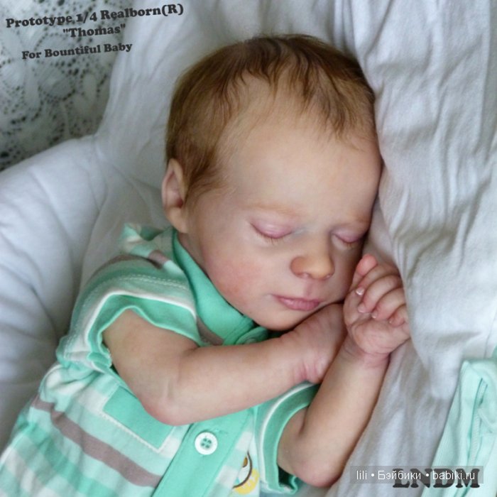 Новый молд куклы реборн Realborn Preemie Thomas Asleep