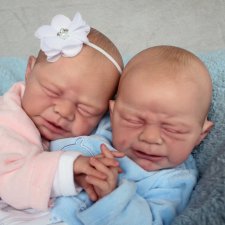 Малыши реборн Leo и Lea скульптора Ulrike Gall