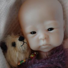 Мини молдик для куклы реборн Lilly Loo от скульптора Marita Winters