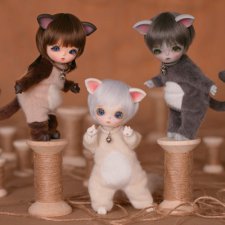 В линейке Withdoll 16 см кукол сделана новая лимитная серия "котики"