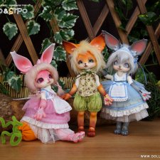 DollPamm будут продовать с 15 по 31 декабря Zoo Series - зайку "MOCO" и лиса "SIPO"