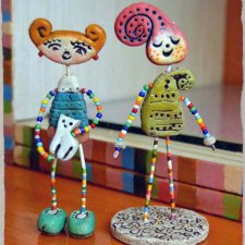 Фигурки из холодного фарфора Juli Boozoolook