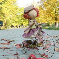 Текстильные куклы, тыквоголовки Елены Коган