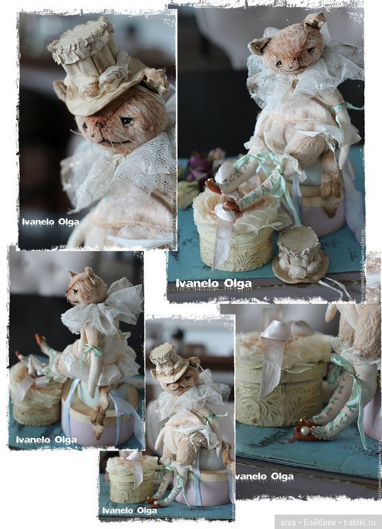 Кошечка Мона, автор выкройки игрушки Ольга Иванелло