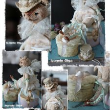 Кошечка Мона - автор выкройки игрушки Ольга Иванелло